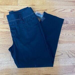 INC International Concepts Black Women’s Career Size 10 Black Pants Straight Leg